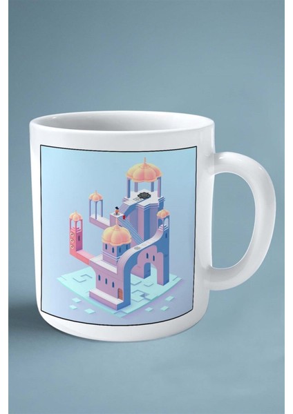 Monument Valley Oyun Baskılı Kupa Bardak Çift Taraflı Baskı Kişiye Özel Model 1