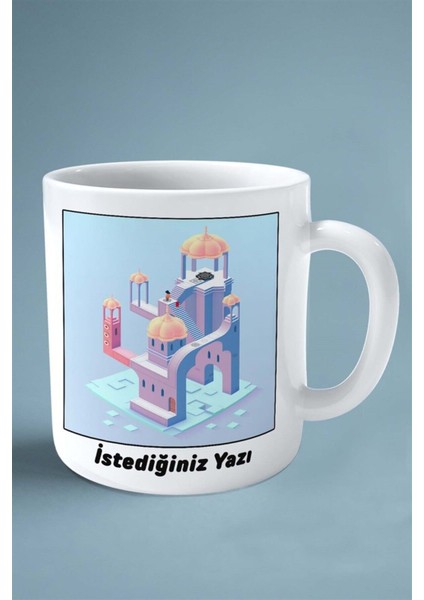 Monument Valley Oyun Baskılı Kupa Bardak Çift Taraflı Baskı Kişiye Özel Model 1 fiyatları