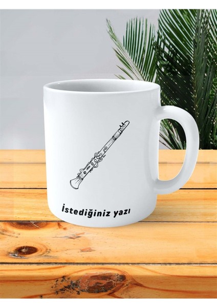 Klarnet Baskılı Kupa Bardak Kişiye Özel Model 4 fiyatları