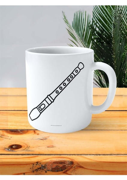 Flut Baskılı Kupa Bardak Kişiye Özel Model 3