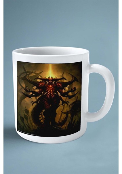 Diablo Oyun Baskılı Kupa Bardak Çift Taraflı Kişiye Özel Model 12