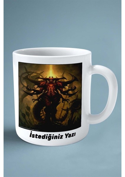 Diablo Oyun Baskılı Kupa Bardak Çift Taraflı Kişiye Özel Model 12 fiyatları