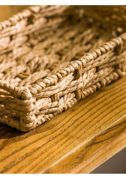 Gri Dekoratif Hasır Tepsi 20 Cm, Şık ve Kullanışlı Ev Aksesuarı modelleri