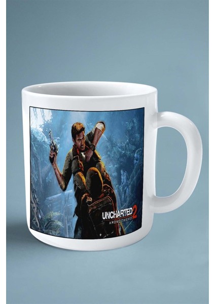 Uncharted 2: Among Thieves Oyun Baskılı Kupa Bardak Çift Taraflı Kişiye Özel Model 4