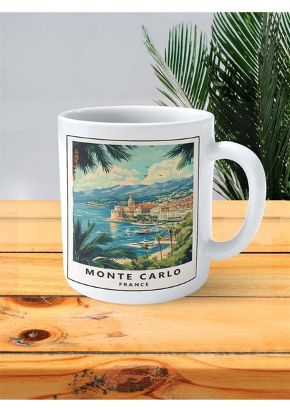 Monte Carlo Baskılı Kupa Bardak Kişiye Özel Desen