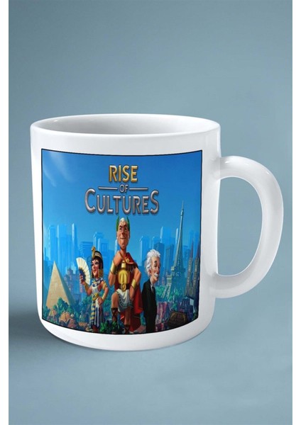 Rise Of Cultures Mobil Oyun Baskılı Kupa Bardak Çift Taraflı Baskı Kişiye Özel Model 3