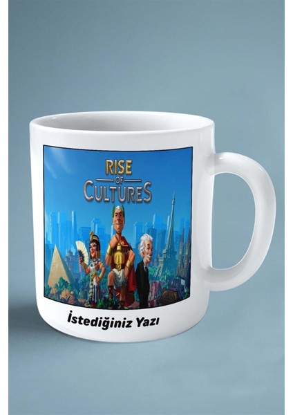 Rise Of Cultures Mobil Oyun Baskılı Kupa Bardak Çift Taraflı Baskı Kişiye Özel Model 3 fiyatları