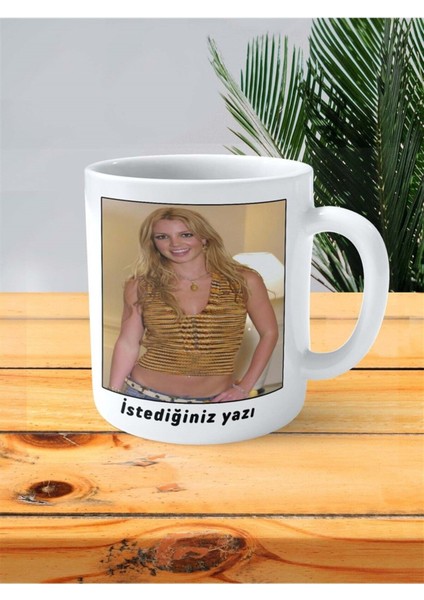 Britney Spears Baskılı Kupa Bardak Kişiye Özel Desen 2 fiyatları