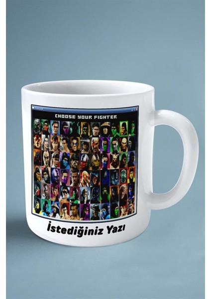 Mortal Kombat Oyun Baskılı Kupa Bardak Çift Taraflı Baskı Kişiye Özel Model 10 fiyatları