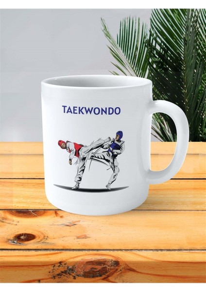 Taekwondo Tekvando Baskılı Kupa Bardak Kişiye Özel Model 2