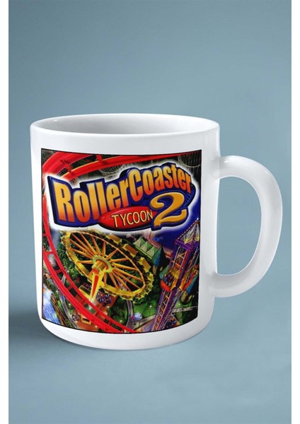 Roller Coaster Oyun Baskılı Kupa Bardak Çift Taraflı Kişiye Özel Model 1
