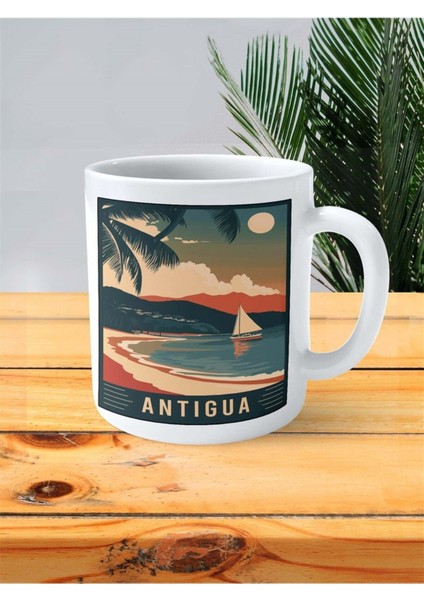 Antigua Baskılı Kupa Bardak Kişiye Özel Desen