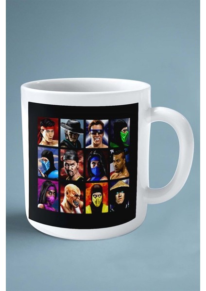 Mortal Kombat Oyun Baskılı Kupa Bardak Çift Taraflı Baskı Kişiye Özel Model 16