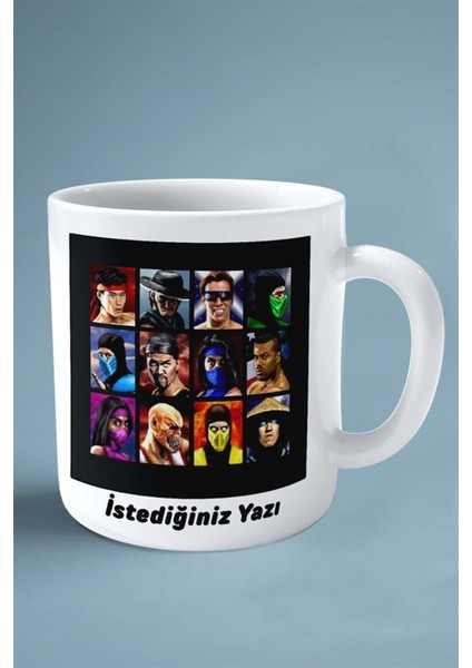 Mortal Kombat Oyun Baskılı Kupa Bardak Çift Taraflı Baskı Kişiye Özel Model 16 fiyatları