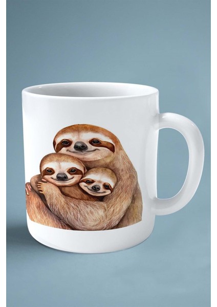 Tembelhayvan Tembel Hayvan Baskılı Kupa Bardak Çift Taraflı Kişiye Özel Model 1