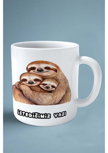 Tembelhayvan Tembel Hayvan Baskılı Kupa Bardak Çift Taraflı Kişiye Özel Model 1 fiyatları