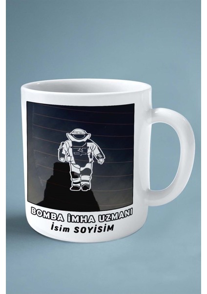 Baskılı Kupa Bardak Çift Taraflı Baskı Kişiye Özel Model 6