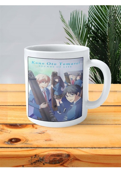 Kono Oto Tomare!: Sounds Of Life Baskılı Kupa Bardak Kişiye Özel Model 3