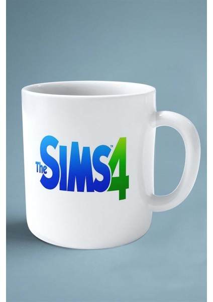 Sims Oyun Baskılı Kupa Bardak Çift Taraflı Kişiye Özel Model 4