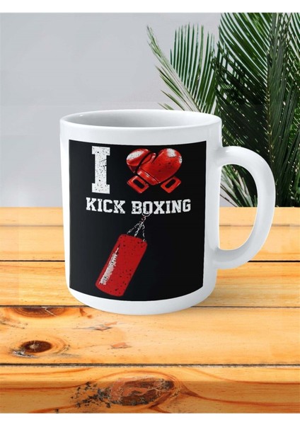 Kickbox Baskılı Kupa Bardak Kişiye Özel Desen 5