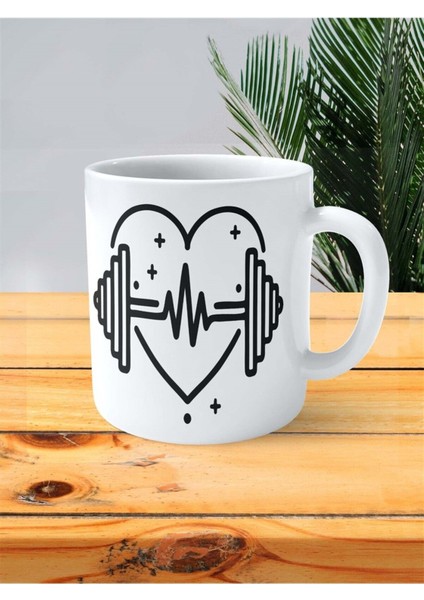 Fitness Baskılı Kupa Bardak Kişiye Özel Model 10