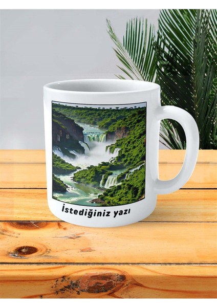 Victoria Şelaleri Baskılı Kupa Bardak Kişiye Özel Desen 2 fiyatları