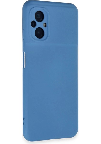 Xiaomi Poco M5 Kılıf Nano Içi Kadife Silikon - Mavi fiyatları