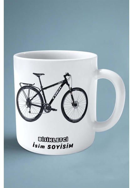Bisikletci Bisikletçi Bisiklet Baskılı Kupa Bardak Çift Taraflı Baskı Kişiye Özel Model 16