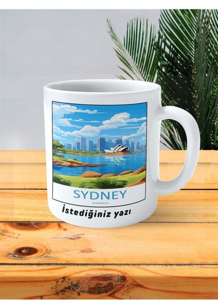 Sydney Baskılı Kupa Bardak Kişiye Özel Desen fiyatları