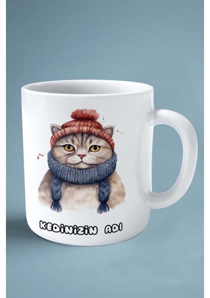 Scottish Foldi Kedi Isimli Kişiye Özel Baskılı Kupa Bardak Model 11 fiyatları