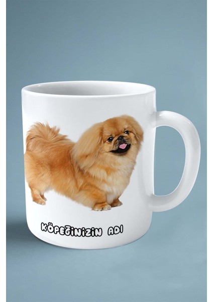 Pekingeses Köpek Isimli Kişiye Özel Baskılı Kupa Bardak Yan Resim fiyatları