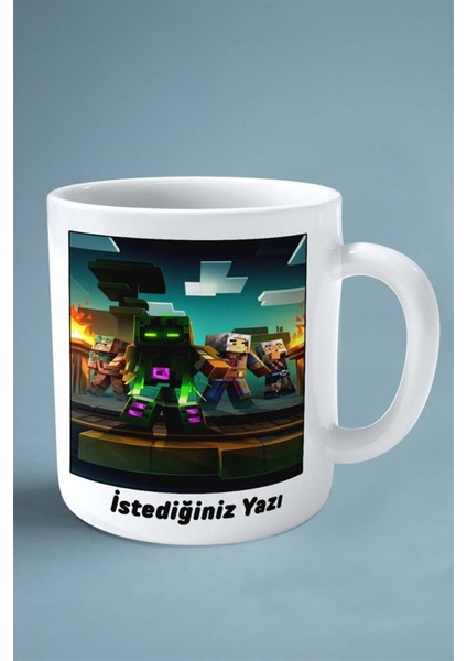 Minecraft Oyun Baskılı Kupa Bardak Çift Taraflı Kişiye Özel Model 4 fiyatları