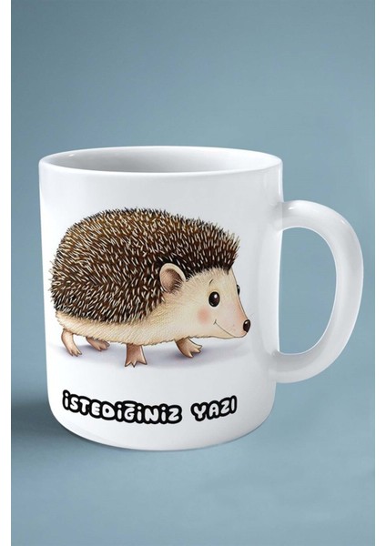 Kirpi Baskılı Kupa Bardak Çift Taraflı Kişiye Özel Model 8 fiyatları