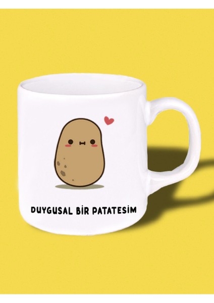 Patates Baskılı Kupa Bardak
