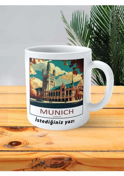 Munich Baskılı Kupa Bardak Kişiye Özel Desen fiyatları