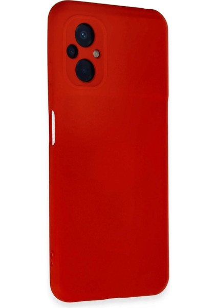 Xiaomi Poco M5 Kılıf Nano Içi Kadife Silikon - Kırmızı fiyatları