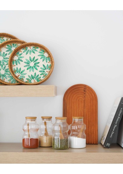 El Yapımı Rattan Sedselfi Tepsi 22 Cm, Şık ve Doğal Tasarım. modelleri
