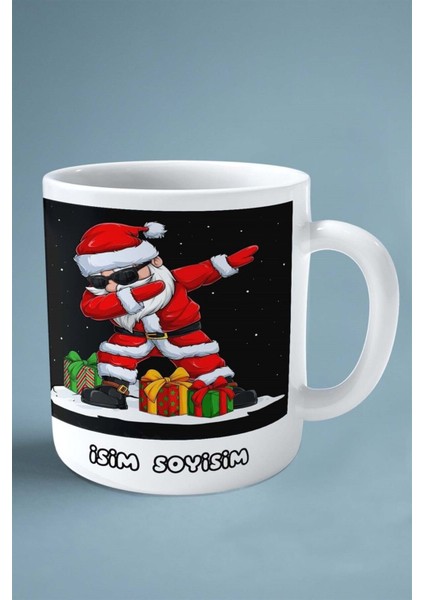 2024 Yılbaşı Noel Isimli Baskılı Kupa Bardak Noel Gözlük Bot