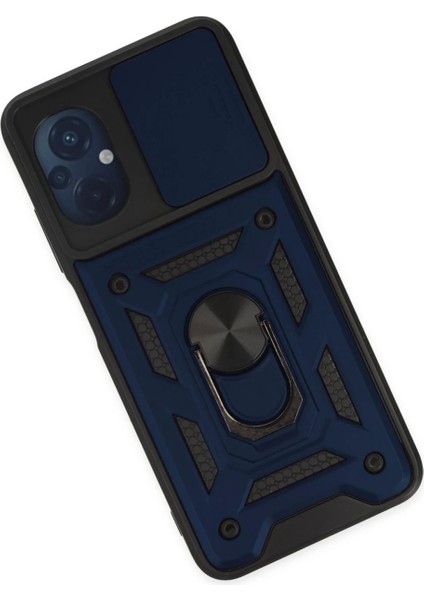 Xiaomi Poco M5 Kılıf Pars Lens Yüzüklü Silikon - Lacivert modelleri