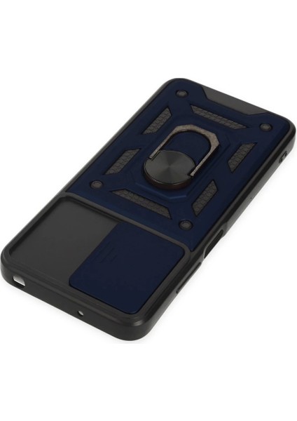 Xiaomi Poco M5 Kılıf Pars Lens Yüzüklü Silikon - Lacivert fırsatları