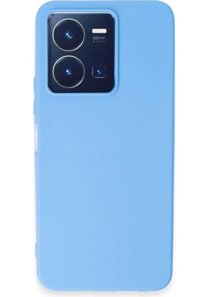 Vivo Y35 Kılıf First Silikon - Mavi