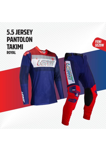 Lacivert Kırmızı Jersey Pantolon Takımı