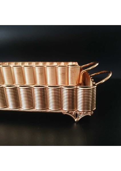 Altın Kaplama Nişan ve Çikolata Tepsisi, Ayna Detaylı Özel Tasarım fırsatları