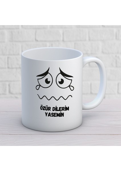 Kişiye Özel Özür Dilerim Kupa Bardak