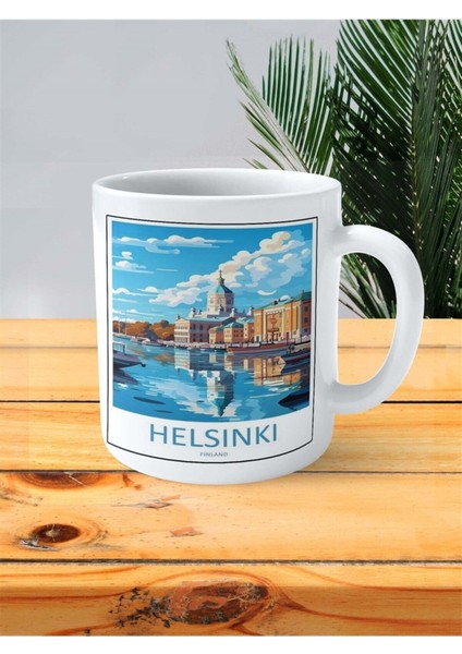 Helsinki Baskılı Kupa Bardak Kişiye Özel Desen 2