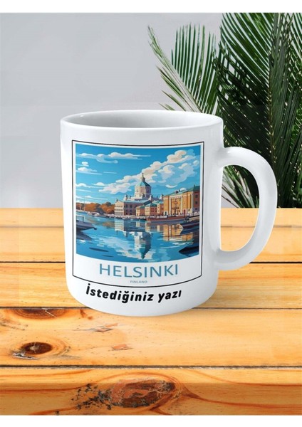 Helsinki Baskılı Kupa Bardak Kişiye Özel Desen 2 fiyatları