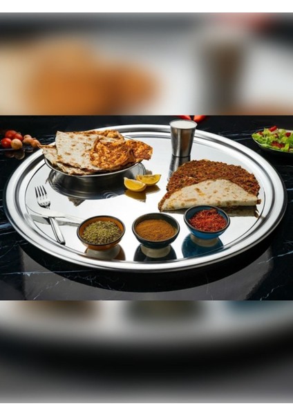 Paslanmaz Çelik Üzüm Sini 53,5 Cm, Şık ve Dayanıklı Yemek Servisi fiyatları