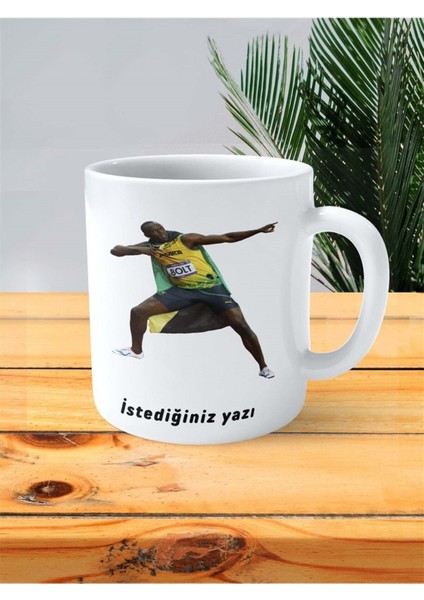 Usain Bolt Baskılı Kupa Bardak Kişiye Özel Model 3 fiyatları