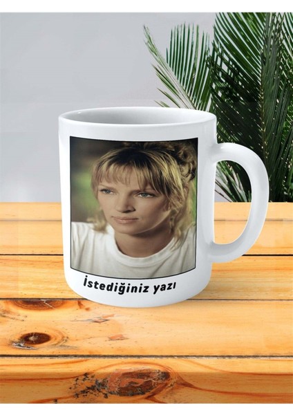 Uma Thurman Baskılı Kupa Bardak Kişiye Özel Desen 1 fiyatları