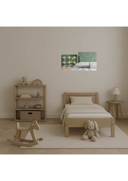 Etnik Desenli Dekoratif Aynalı Tablo - CPT104564-6546 fırsatları